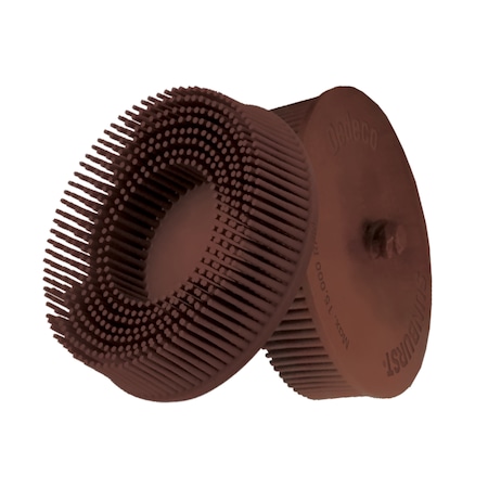 Dedeco SUNBURST 3" EZLOC BRUSHES BROWN 36 GRIT (A/O) 10/BX 1862